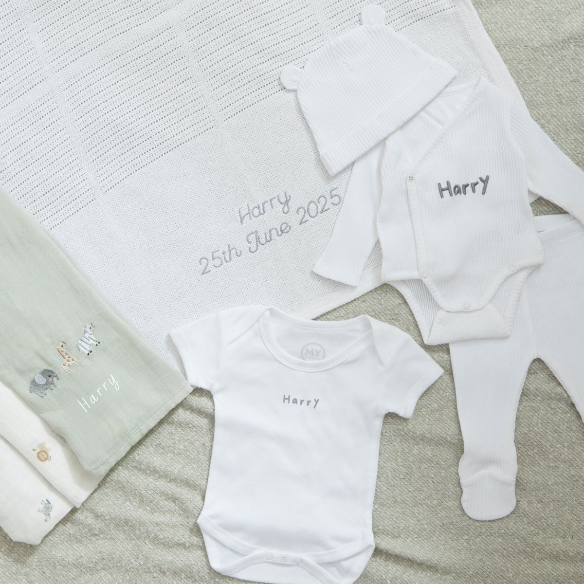 Personalised Welcome New Baby Gift Set