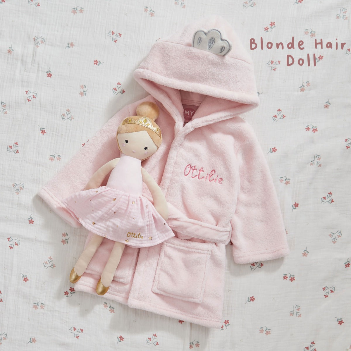 Personalised Fairy Princess Doll & Robe Gift Set 
