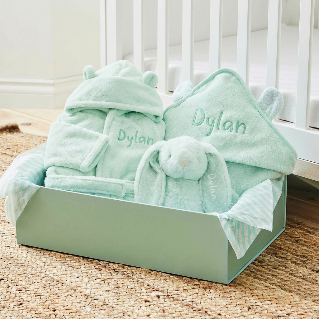 Personalised Mint Choc Chip Splash, Snuggle and Cuddle Gift Set – My ...