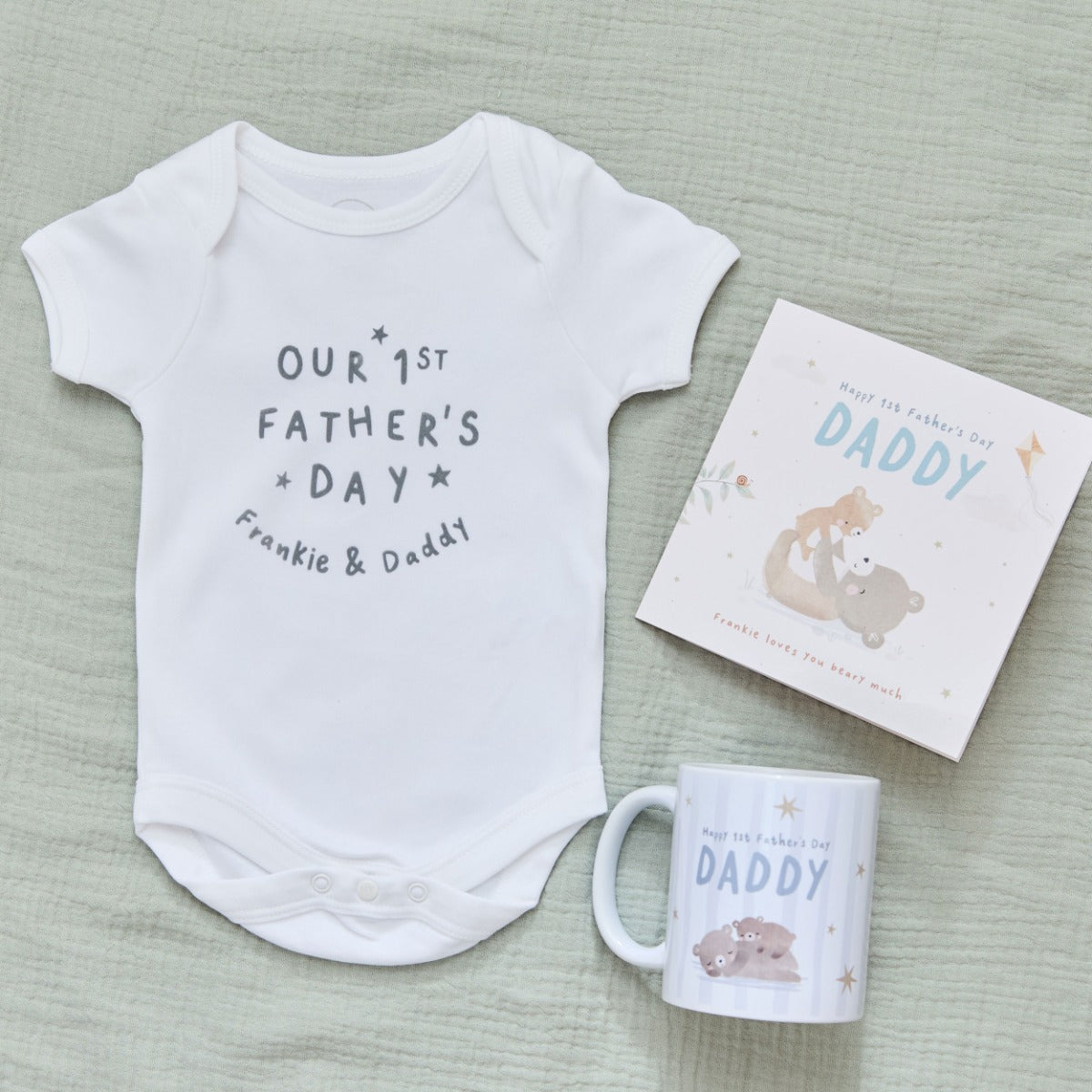 Personalised Father's Day Bodysuit and Mug Gift Set