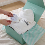 Personalised Ivory Snuggle and Step Gift Set