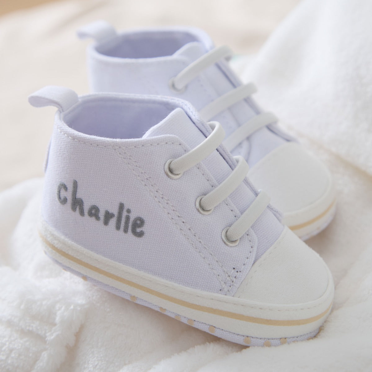 Personalised Ivory Snuggle and Step Gift Set