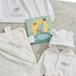 Personalised Born To Be Loved New Baby Essentials Ivory Gift Set