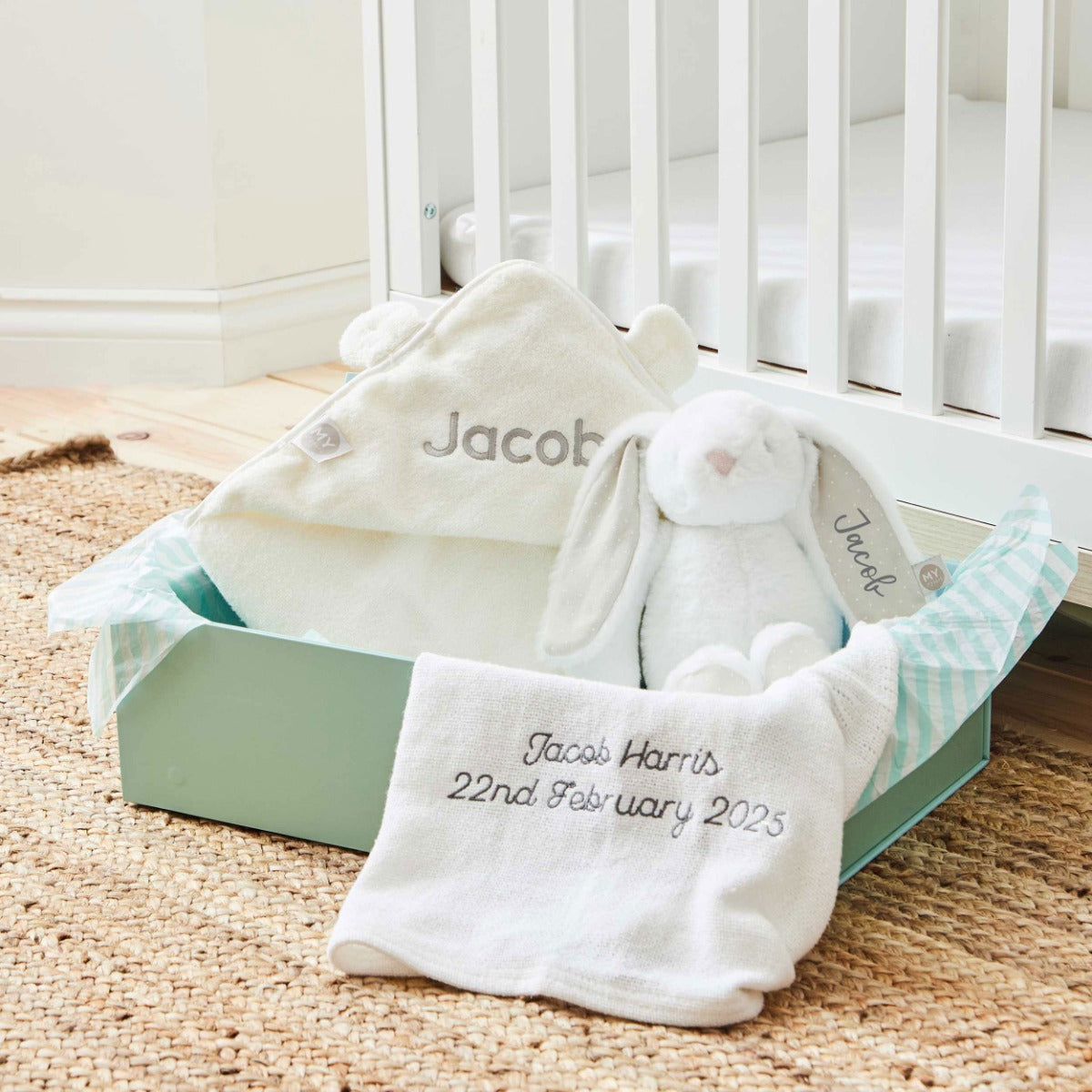 Personalised New Baby Essentials Gift Set - Neutral