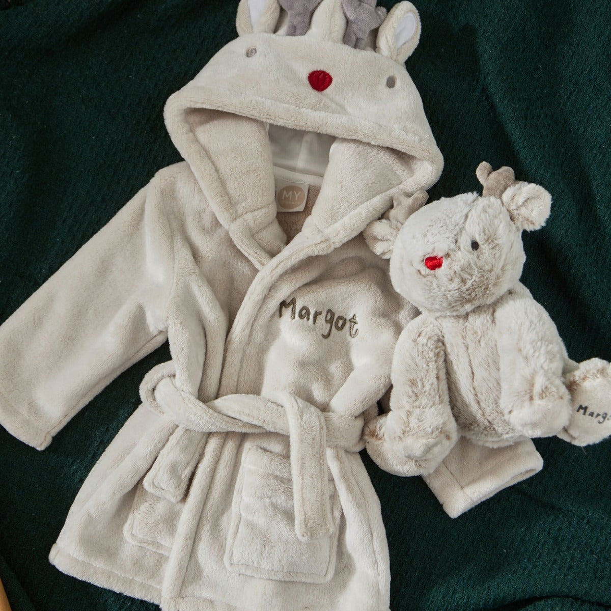 Personalised Reindeer Snuggle & Cuddle Gift Set 