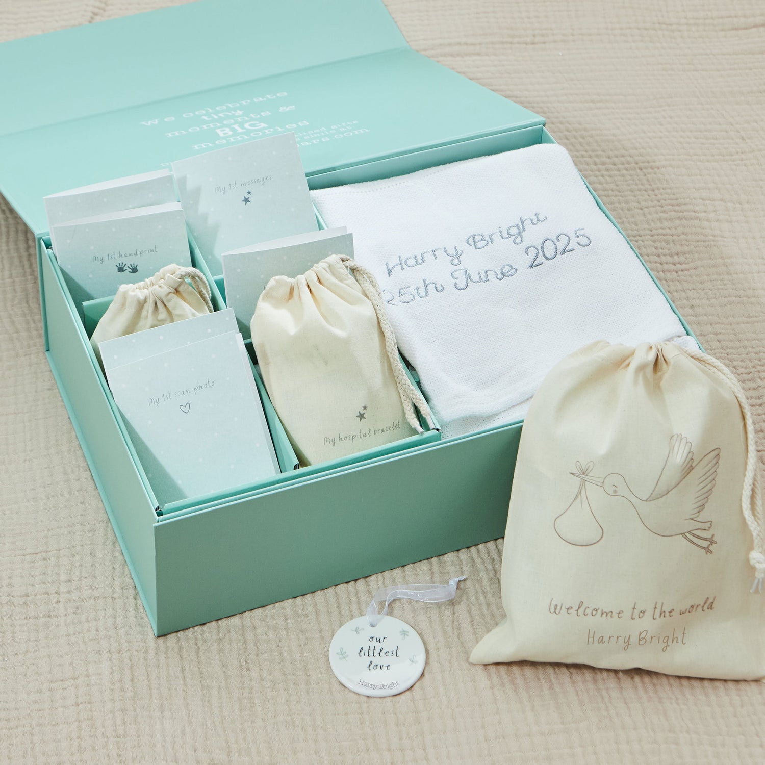 Personalised Extra-Large Keepsake Box Gift Set