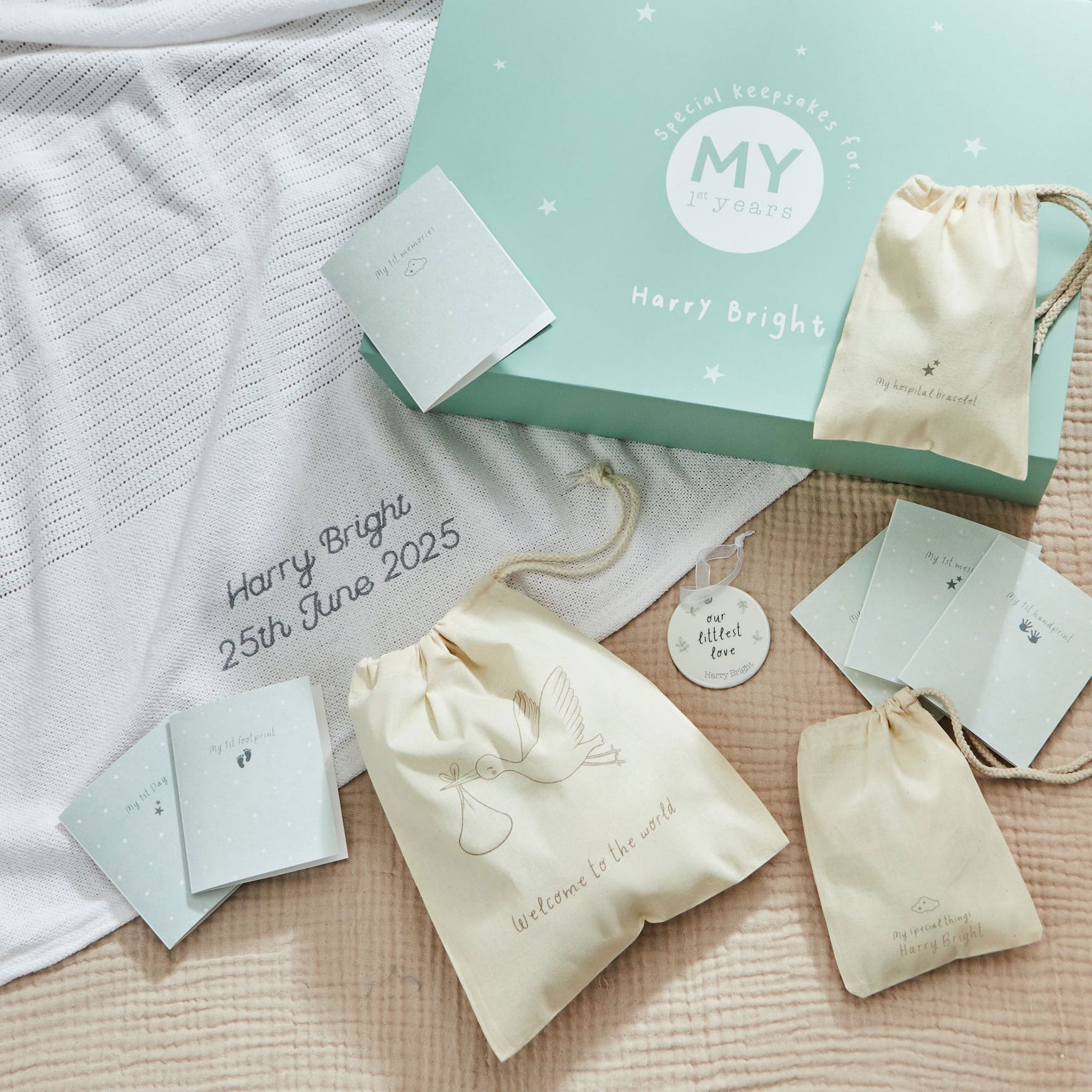 Personalised Extra-Large Keepsake Box Gift Set