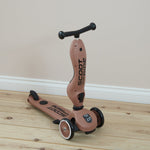 Personalised Scoot & Ride Push & Go Mocha Scooter & Helmet Gift Set