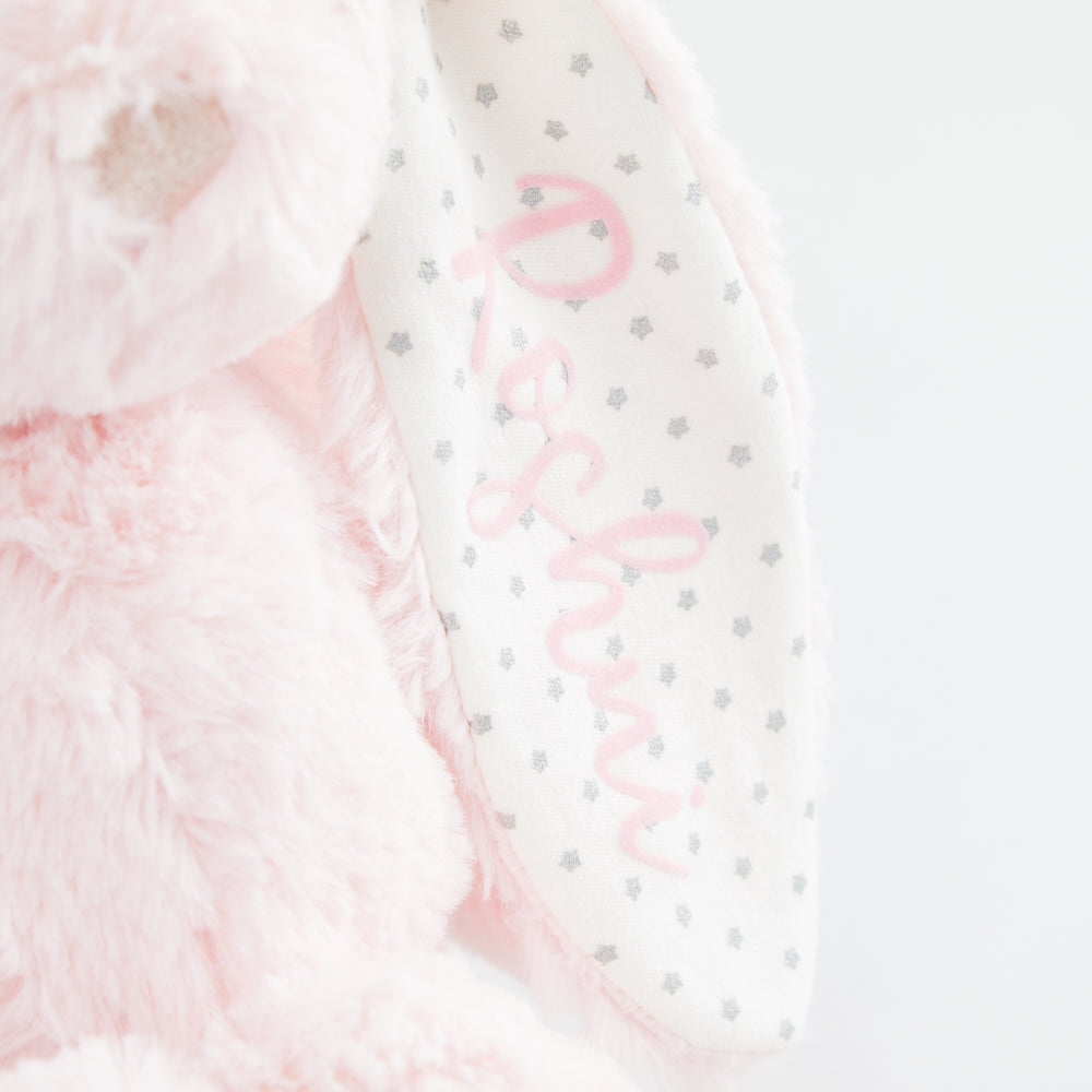 Personalised Pink Bunny Soft Toy For Gift Set