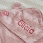 Personalised Pink Hooded Towel