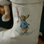 Personalised Peter Rabbit™ Blue Christmas Stocking