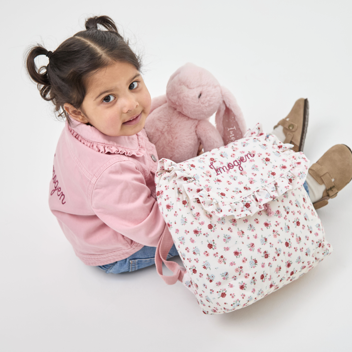 Personalised Heritage Floral Ditsy Mini Backpack