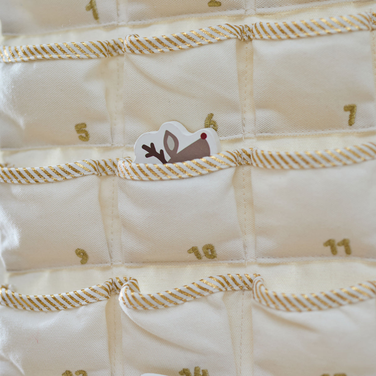 Personalised Pink Bow Fabric Advent Calendar