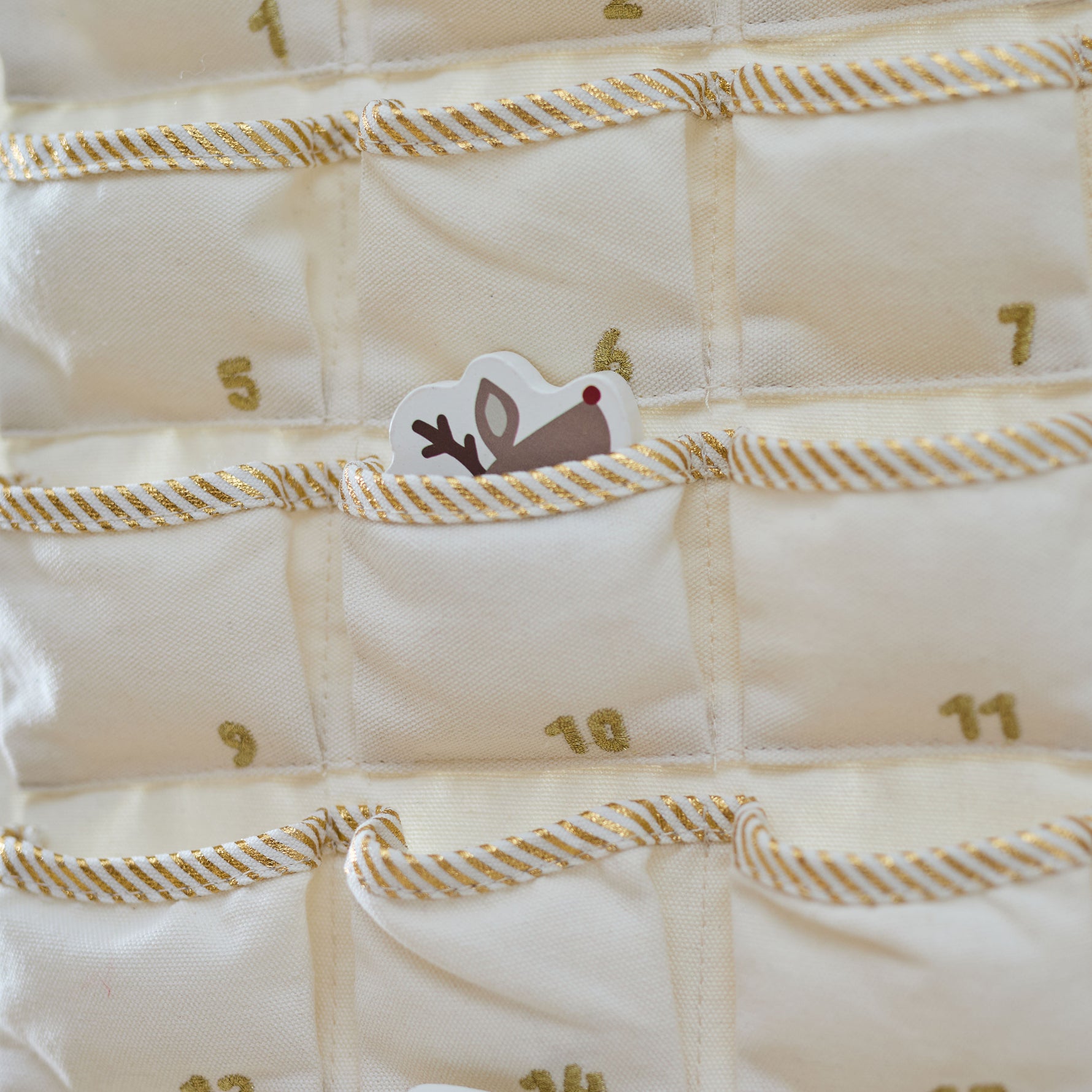 Personalised Pink Bow Fabric Advent Calendar