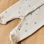Personalised My 1st Christmas 2025 Blue Star Sleepsuit