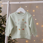 Personalised 1st Christmas Sage Sweatshirt