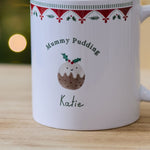 Personalised Christmas Pudding Mug