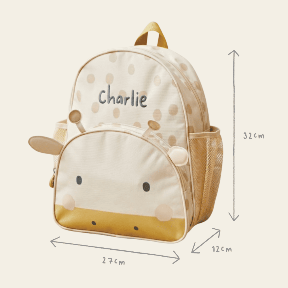 Personalised Giraffe Medium Backpack