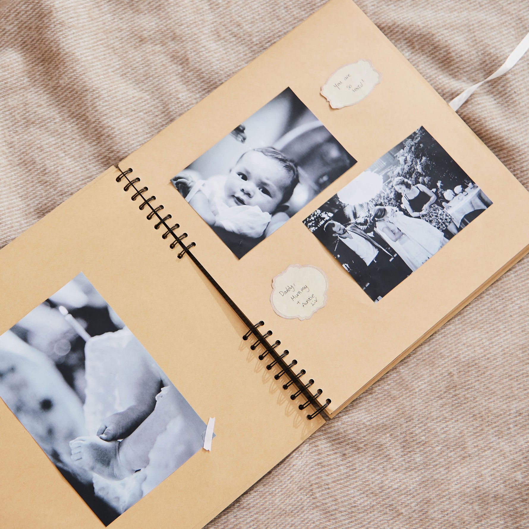 Personalised Wooden Christening Day Scrapbook