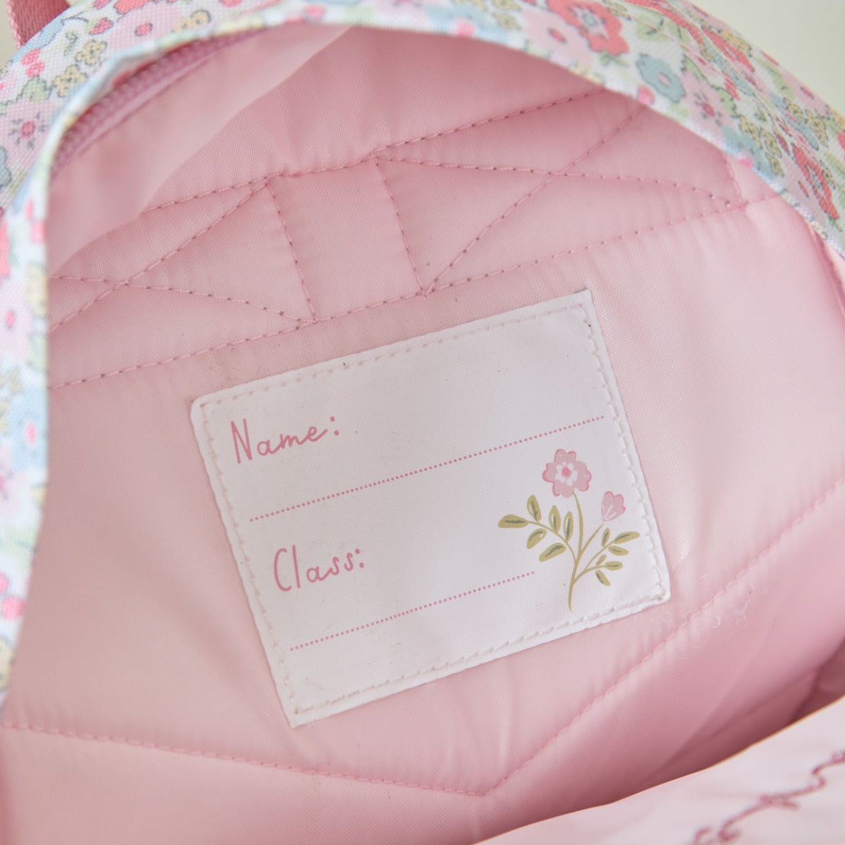 Personalised Cottage Ditsy Mini Backpack