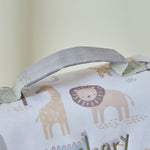 Personalised Neutral Safari Grab Handle Lunchbag