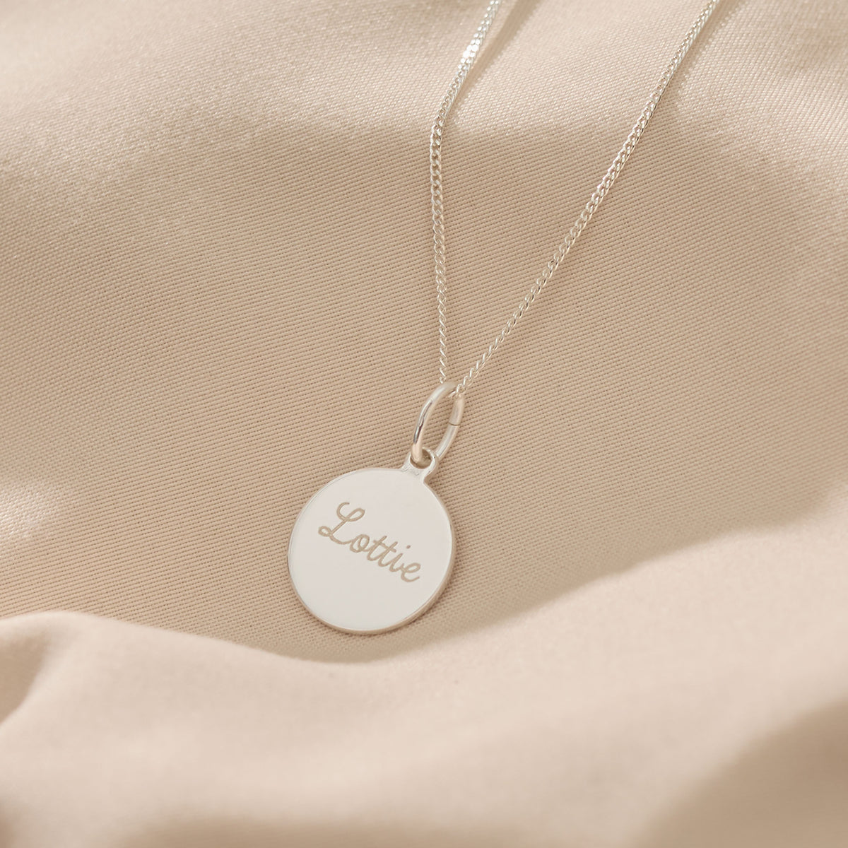 Personalised Children's Sterling Silver St Christopher's Pendant