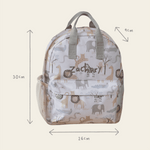Personalised Neutral Safari Medium Backpack