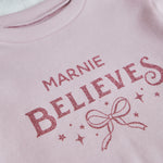 Personalised Believes Christmas Pink Sweatshirt