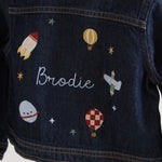 Personalised 'Under the Same Sky' Indigo Denim Jacket