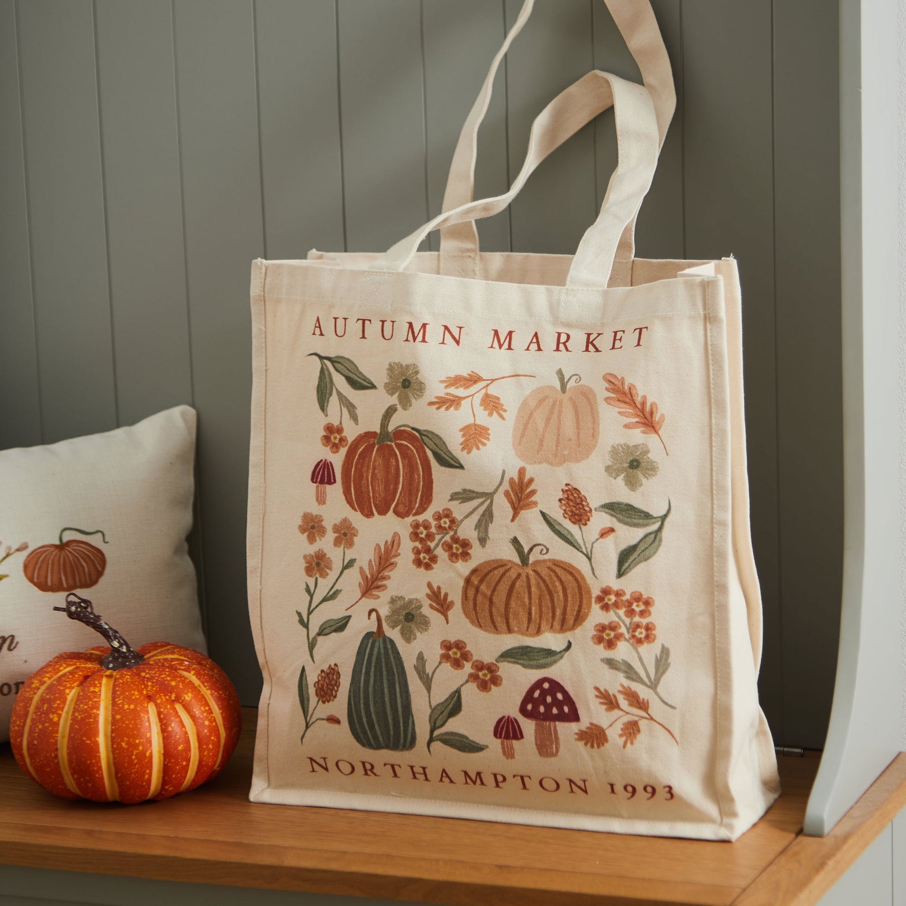 Personalised Autumn Market Tote Bag