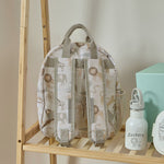 Personalised Neutral Safari Medium Backpack