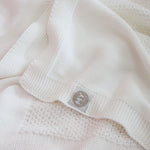 Personalized Bumblebee Ivory Baby Shawl