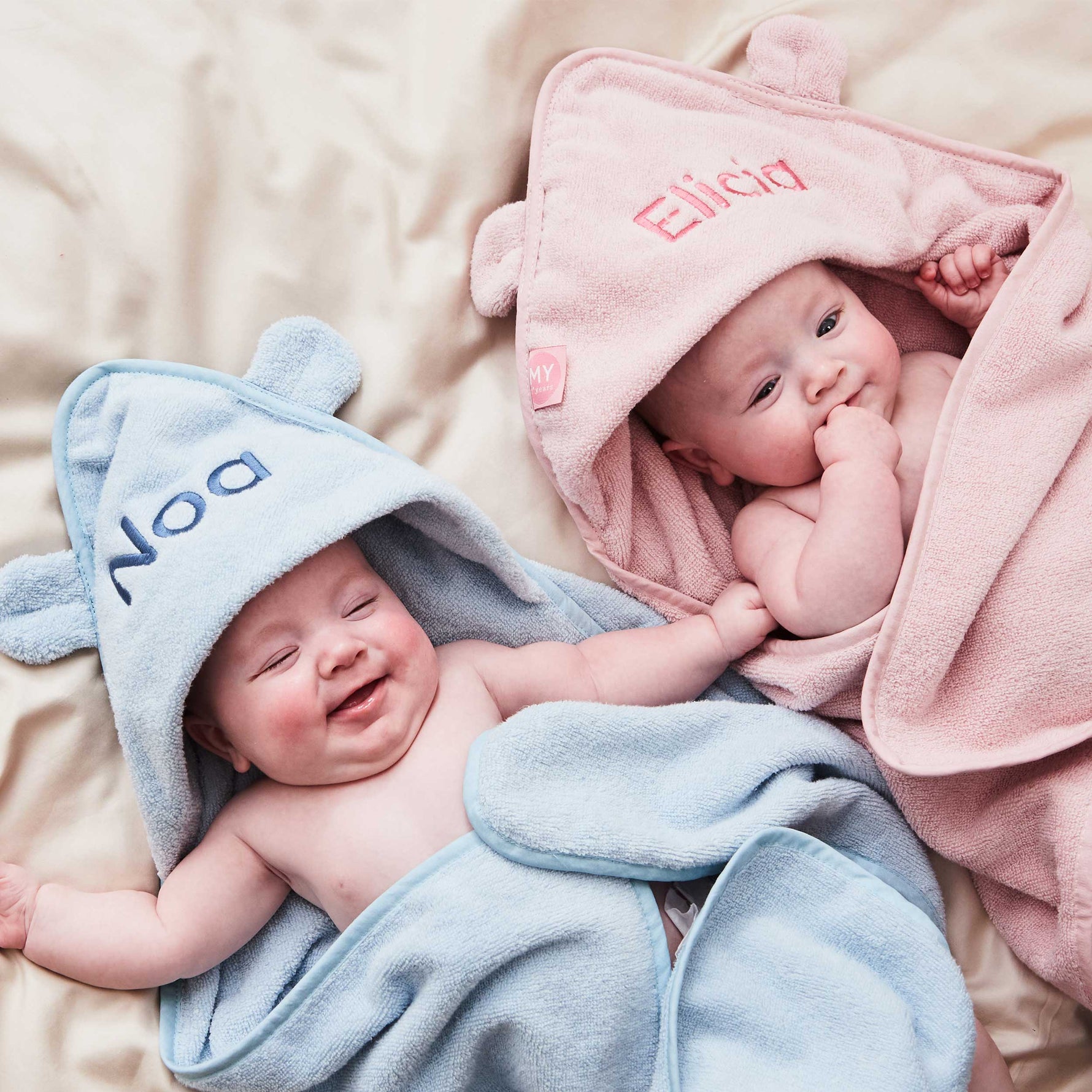 Personalized Small Pink Hooded Towel