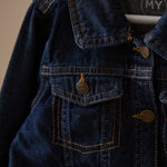 Personalised Celestial Indigo Denim Jacket