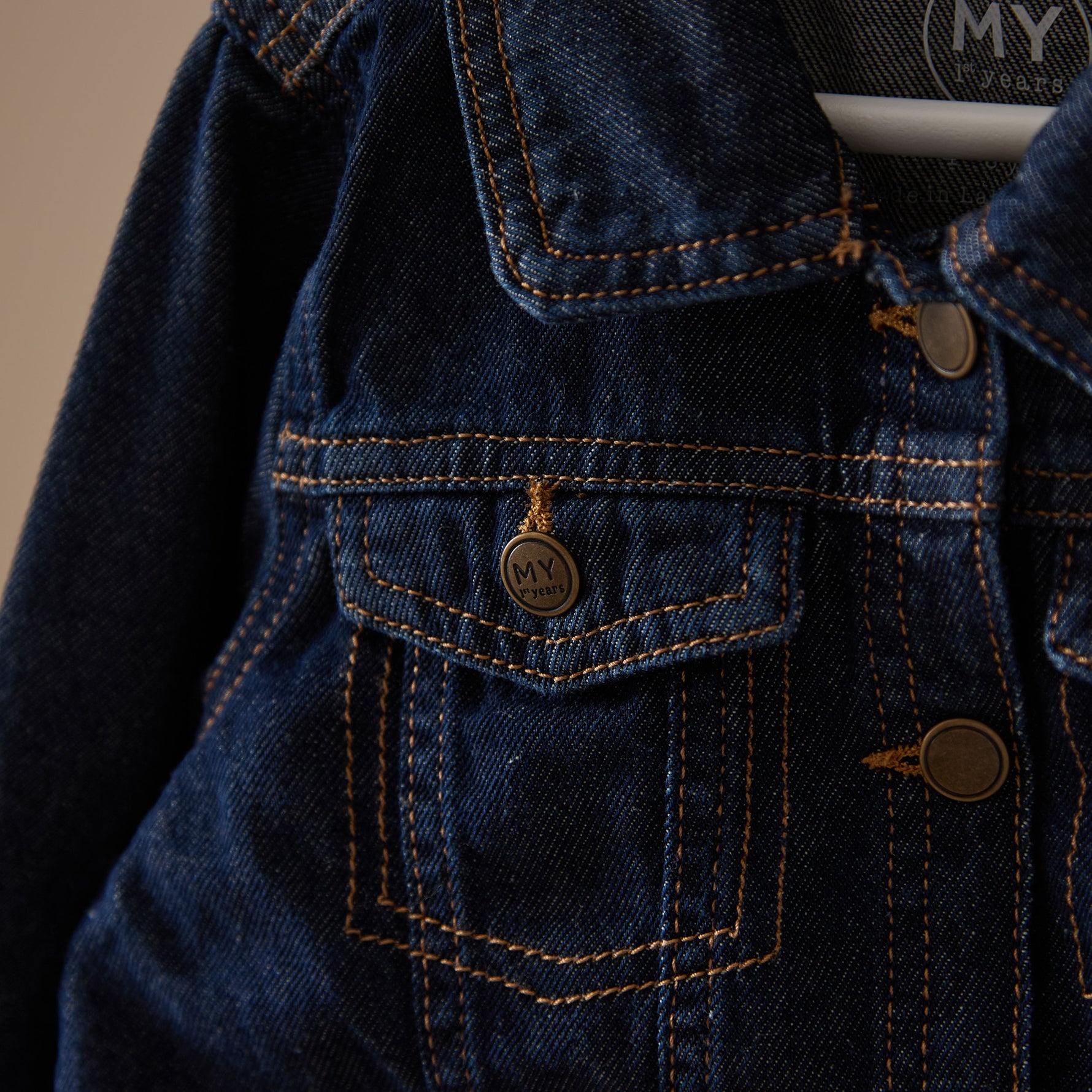 Personalised Celestial Indigo Denim Jacket