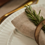 Personalised Vintage Natural Christmas Napkin