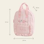 Personalised Garden Secrets Butterfly Pink Gingham Backpack