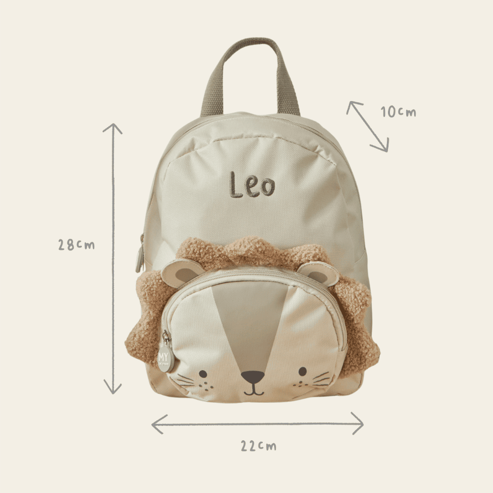Personalised Lion Mini Backpack
