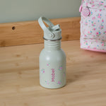 Personalised Ditsy Floral Print Sage Bottle