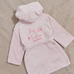 Personalized Big Sister Pink Fleece Robe