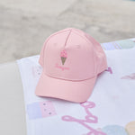 Personalised Ice Cream Pink Baseball Cap