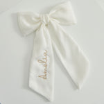 Personalised Ivory Hair Bow
