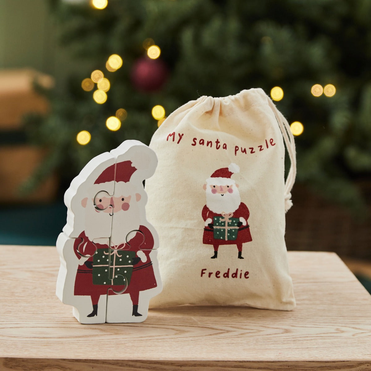 Personalised Wooden Santa Puzzle FSC®