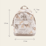 Personalised Neutral Safari Mini Backpack 