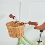 Personalised Big Jigs Green Toddlers Balance Bike with Basket