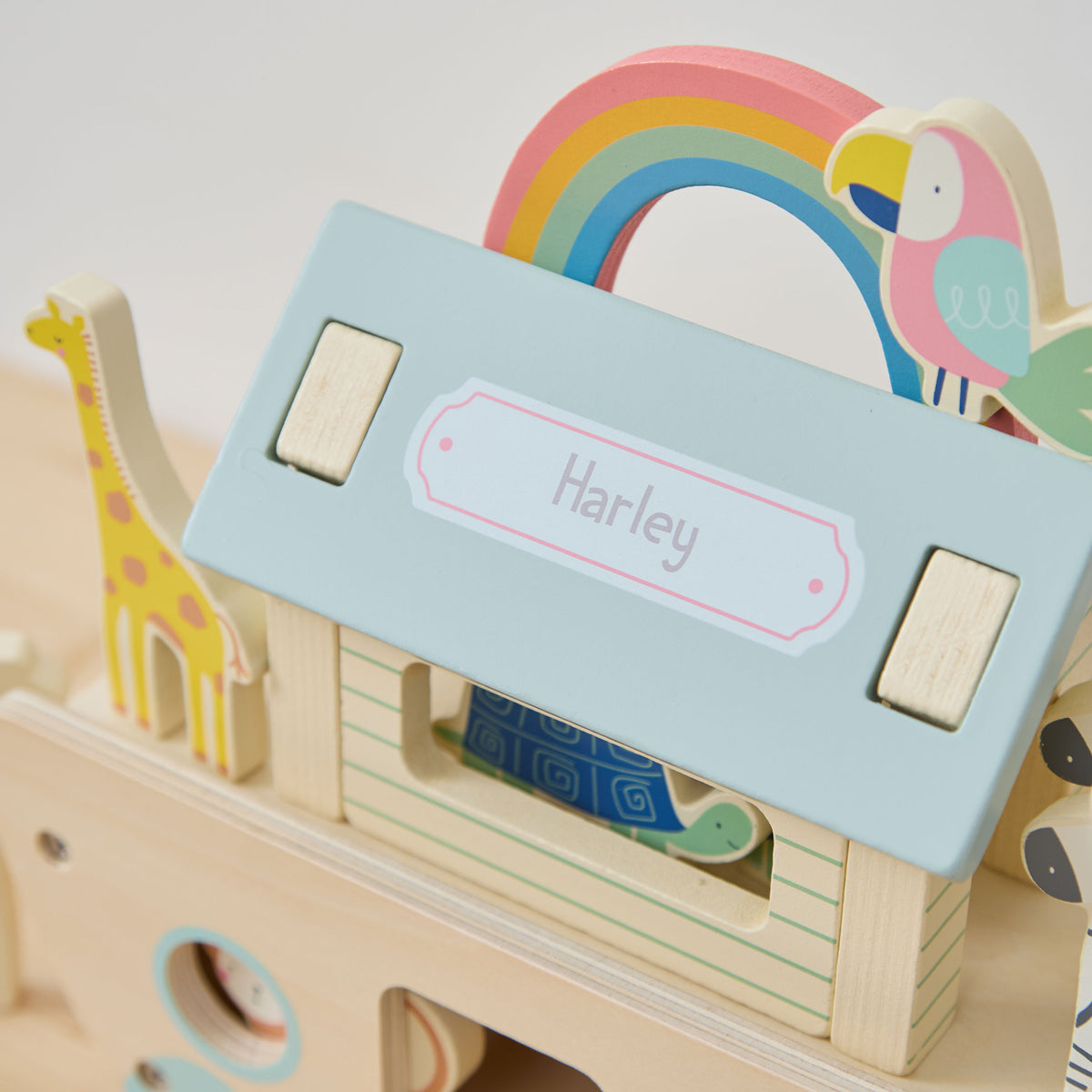 Personalised Wooden Noah's Animal Ark Play Set FSC®