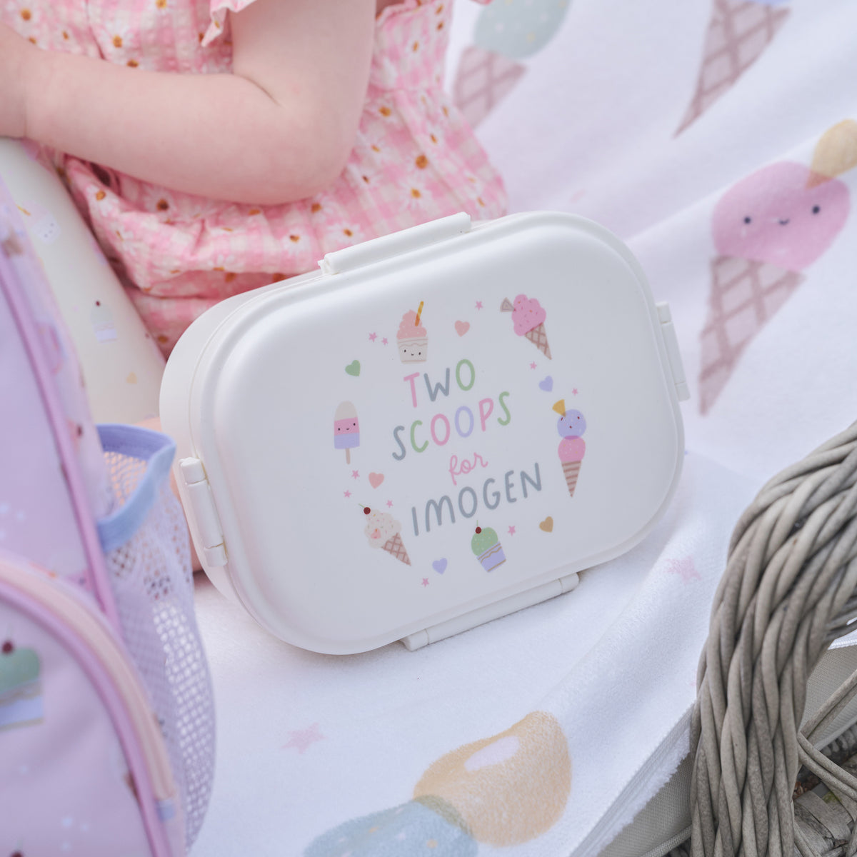 Personalised Ice Cream Neutral Lunchbox