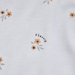 Personalized Yellow Floral Print Jersey Blanket
