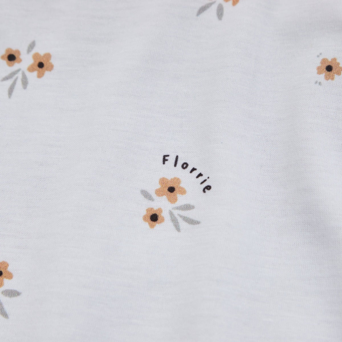 Personalized Yellow Floral Print Jersey Blanket