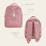 Personalised Flopsy™ Bunny Pink Cord Mini Backpack